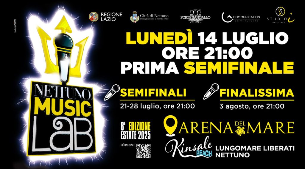 CAMBIO GIURIA PER LA PRIMA SERATA DEL NETTUNO MUSIC LAB