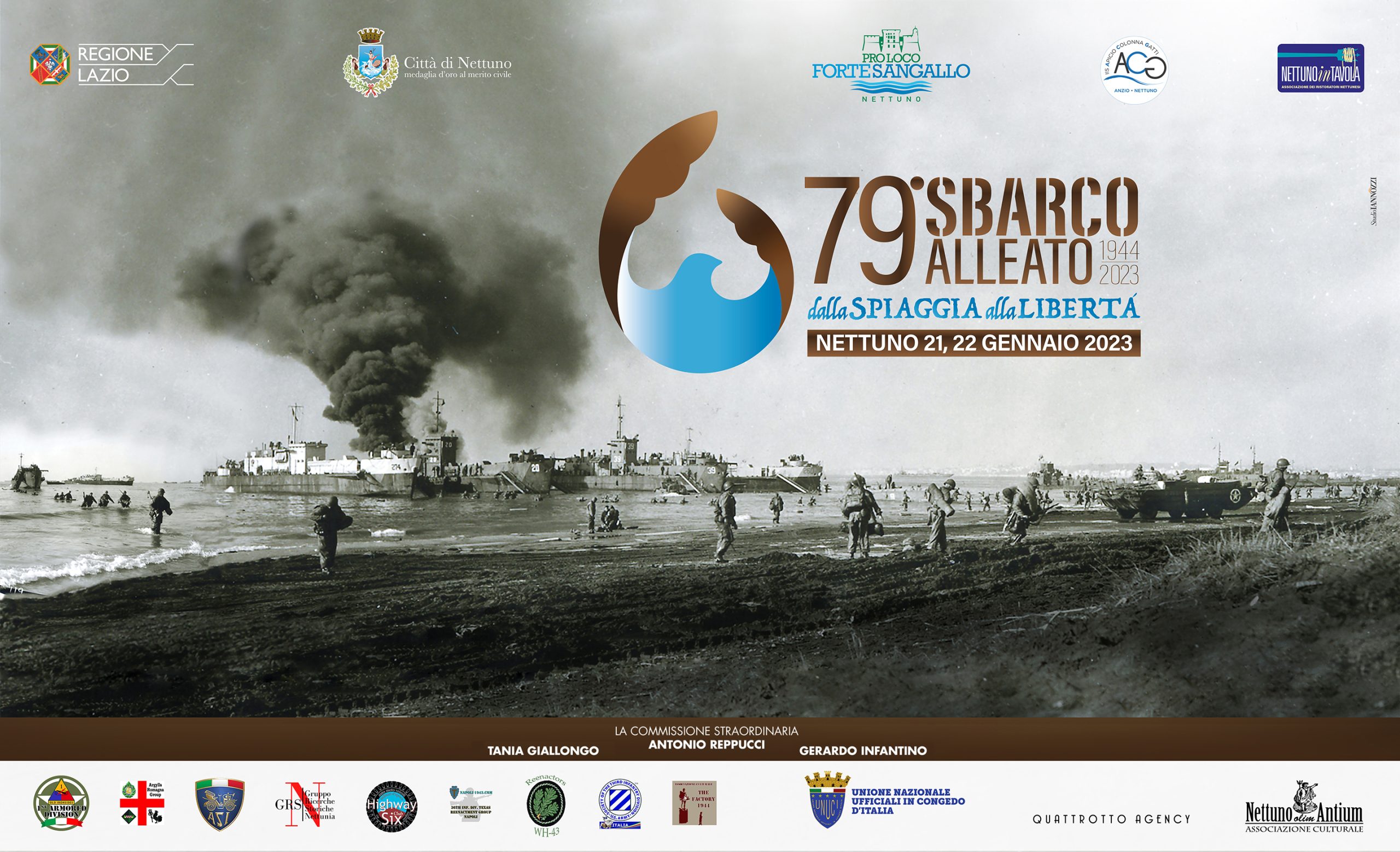 Al momento stai visualizzando 79° Sbarco Alleato – Dalla Spiaggia alla Libertà 2023